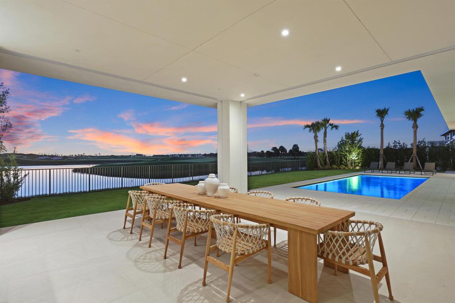 Exterior details and patio area of a home in , Palm Beach Gardens (Image 34).