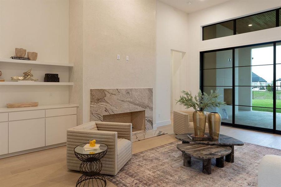 Furnished interior view inside a new home in , Heath (Image 9).