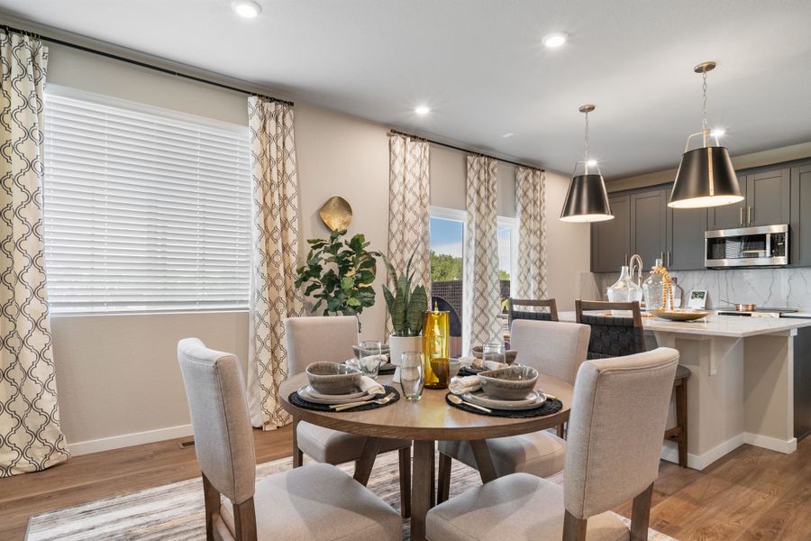 Furnished interior view inside a new home in Green Valley Ranch, Aurora (Image 10). Furnished interior view inside a new home in Green Valley Ranch, Aurora (Image 10).
