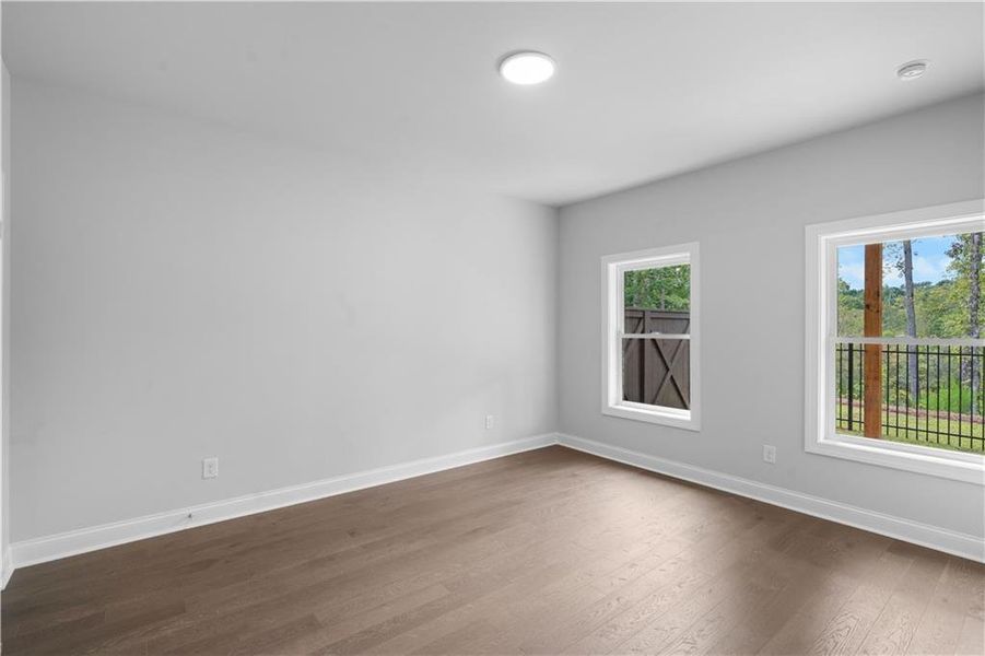 Spacious, unfurnished interior of a new home in Ward's Crossing Townhomes, Johns Creek (Image 33). Spacious, unfurnished interior of a new home in Ward's Crossing Townhomes, Johns Creek (Image 33).
