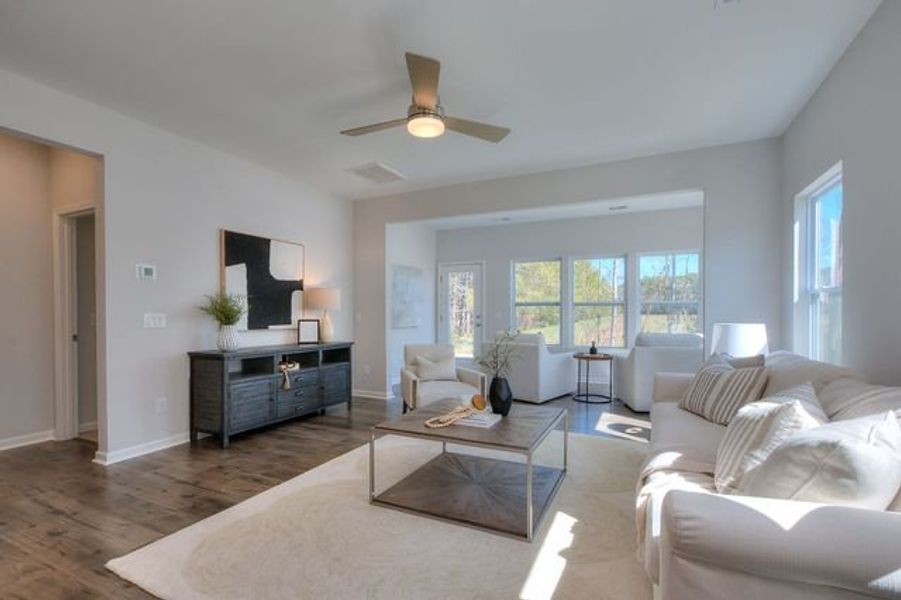 Representative furnished interior of a home built from the Tate by True Homes in Heritage Hall, Statesville (Image 8).