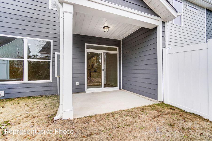 Exterior details and patio area of a home in Harrisburg Village, Harrisburg (Image 2). Exterior details and patio area of a home in Harrisburg Village, Harrisburg (Image 2).