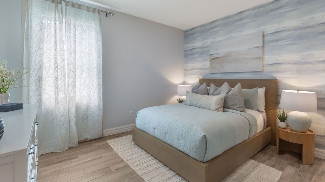 Representative furnished interior of a home built from the DENHAM by D.R. Horton in Lakes of Mount Dora, Mount Dora (Image 30).