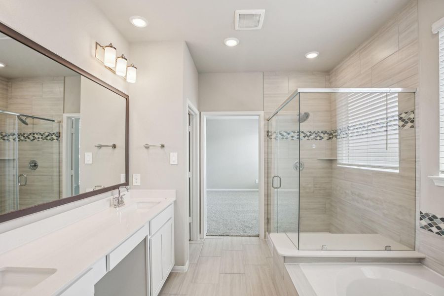 Furnished interior view inside a new home in Kemah Crossing - Luxe Series, Kemah (Image 8). Furnished interior view inside a new home in Kemah Crossing - Luxe Series, Kemah (Image 8).