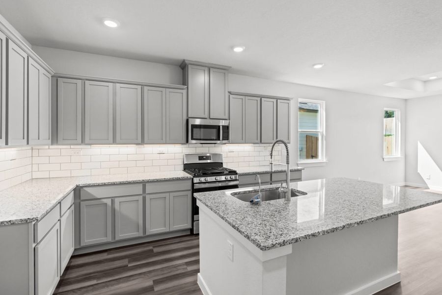 Furnished interior view inside a new home in The Meadows at Hunters Ranch, San Antonio (Image 6).