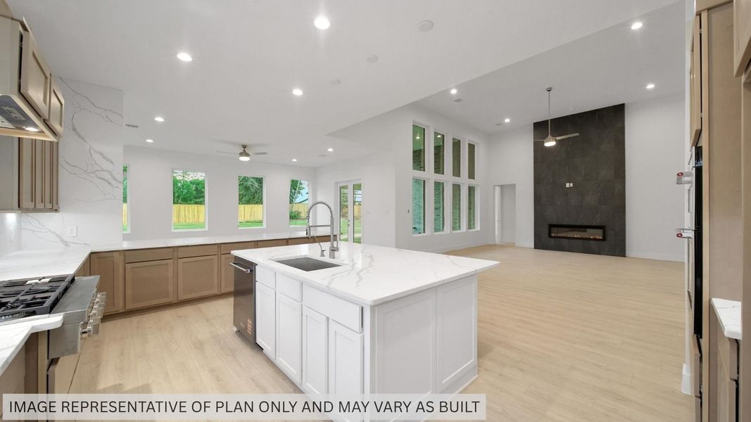Representative furnished interior of a home built from the Portifino by D.R. Horton in Butlers Bend Estates, Pinehurst (Image 10).