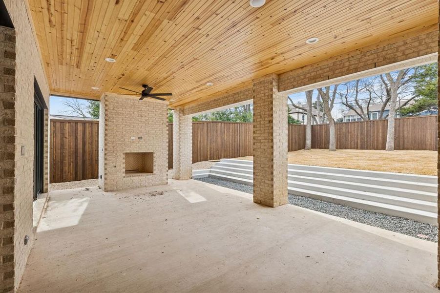 Exterior details and patio area of a home in , Dallas (Image 3). Exterior details and patio area of a home in , Dallas (Image 3).