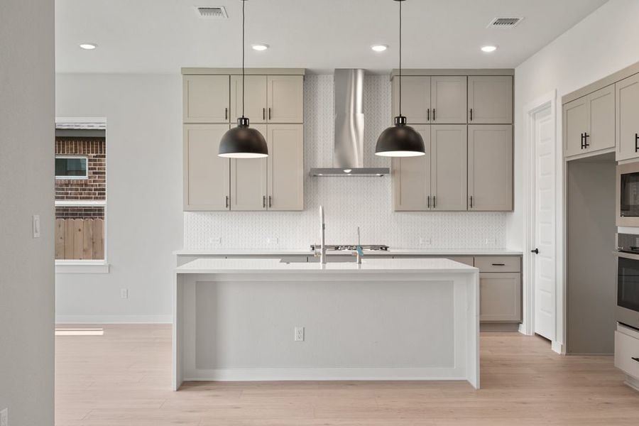 Furnished interior view inside a new home in Arbor Collection at Lariat, Liberty Hill (Image 5). Furnished interior view inside a new home in Arbor Collection at Lariat, Liberty Hill (Image 5).