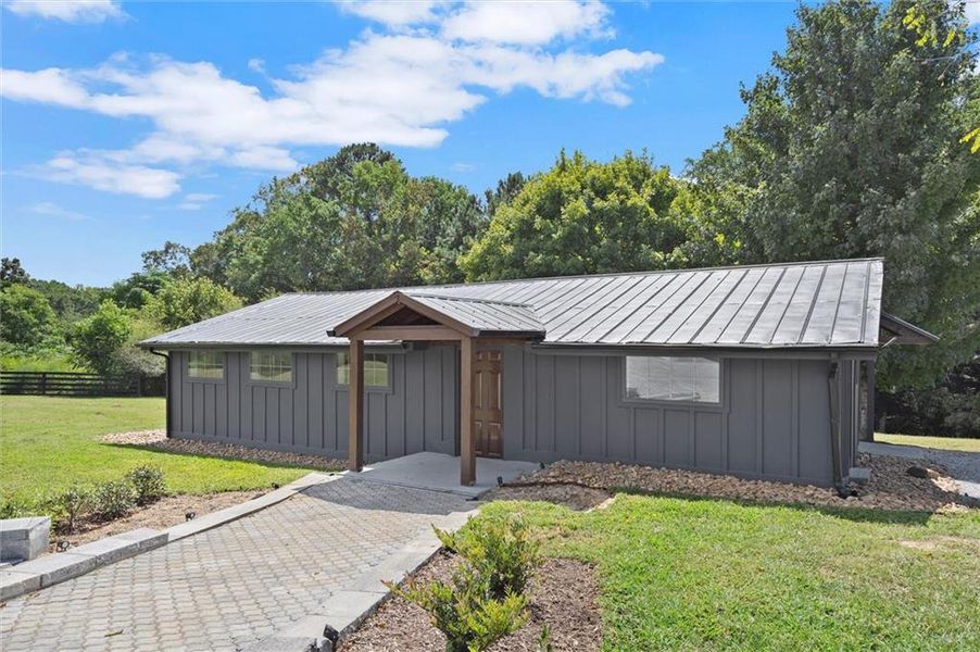 Exterior details and patio area of a home in , Canton (Image 4).