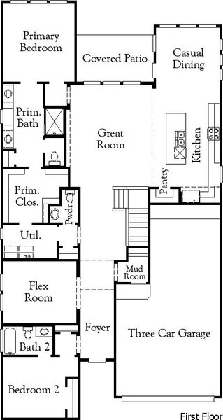 2D floor plan layout for the Colleyville II by Coventry Homes in Trinity Falls, McKinney, TX (Image 3). 2D floor plan layout for the Colleyville II by Coventry Homes in Trinity Falls, McKinney, TX (Image 3).