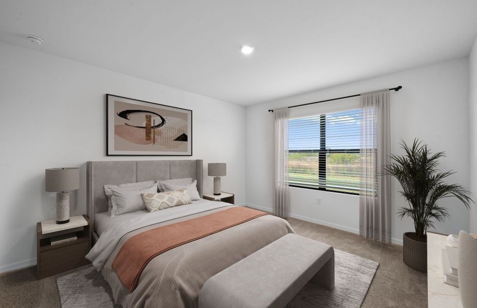 Furnished interior view inside a new home in Whispering Lakes, Lehigh Acres (Image 11).