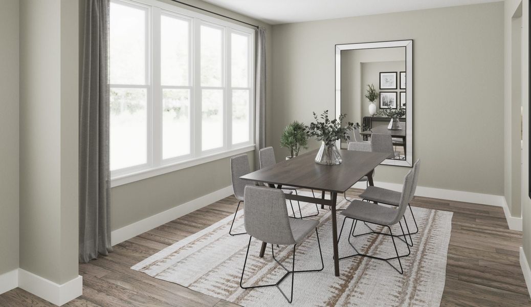 Representative furnished interior of a home built from the Finley by Fischer Homes in Twin Lakes, Hoschton (Image 6).