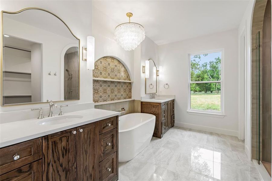 Furnished interior view inside a new home in , Fort Worth (Image 12).