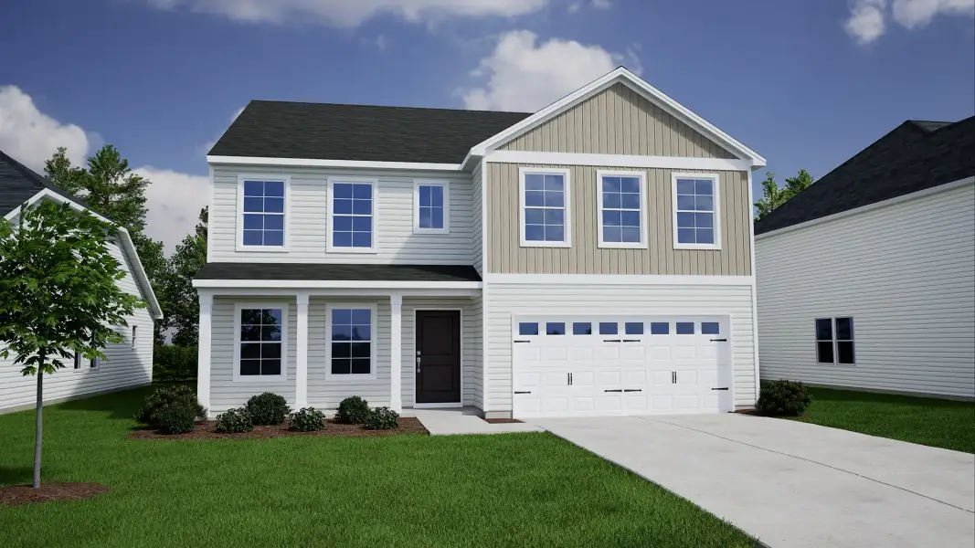 Representative exterior photo of a completed home built from the Wilkinson - Genesis Value Collection by Mungo Homes in Fairfield Place East and West, Chesnee, SC (Image 18).