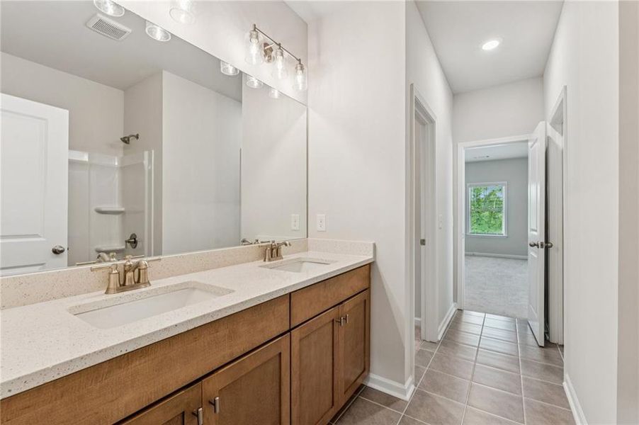 Furnished interior view inside a new home in , Flowery Branch (Image 28). Furnished interior view inside a new home in , Flowery Branch (Image 28).