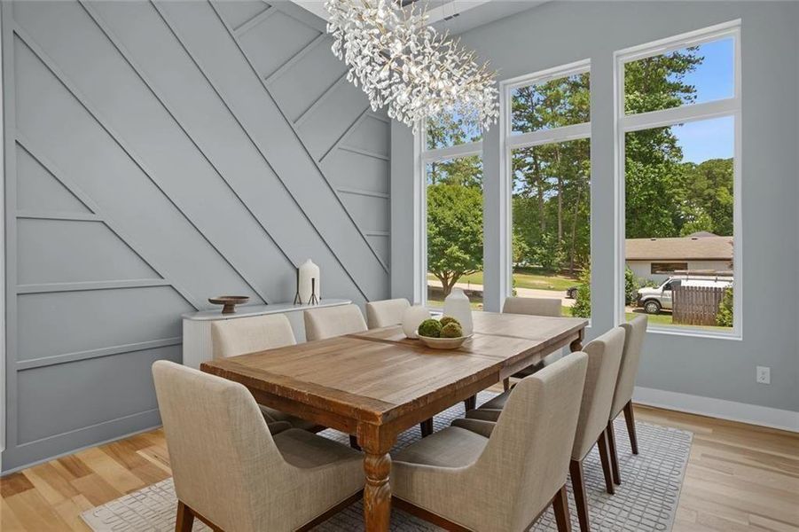 Furnished interior view inside a new home in , Marietta (Image 7).