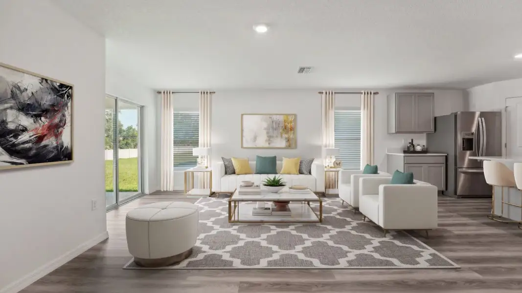 Furnished interior view inside a new home in Abbott Park, Zephyrhills (Image 6).