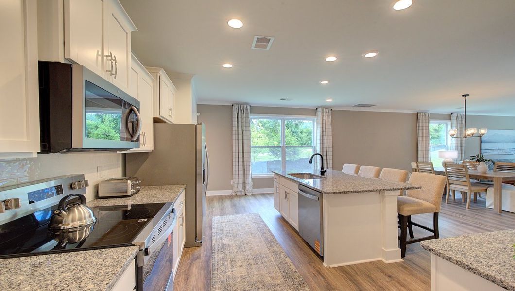 Furnished interior view inside a new home in Pleasant Grove, Weaverville (Image 3).