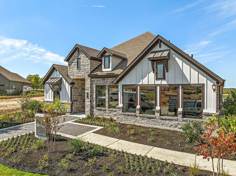 Representative exterior details of a home built from the Bergamot by Caldwell Homes in The Highlands, Porter (Image 28). Representative exterior details of a home built from the Bergamot by Caldwell Homes in The Highlands, Porter (Image 28).