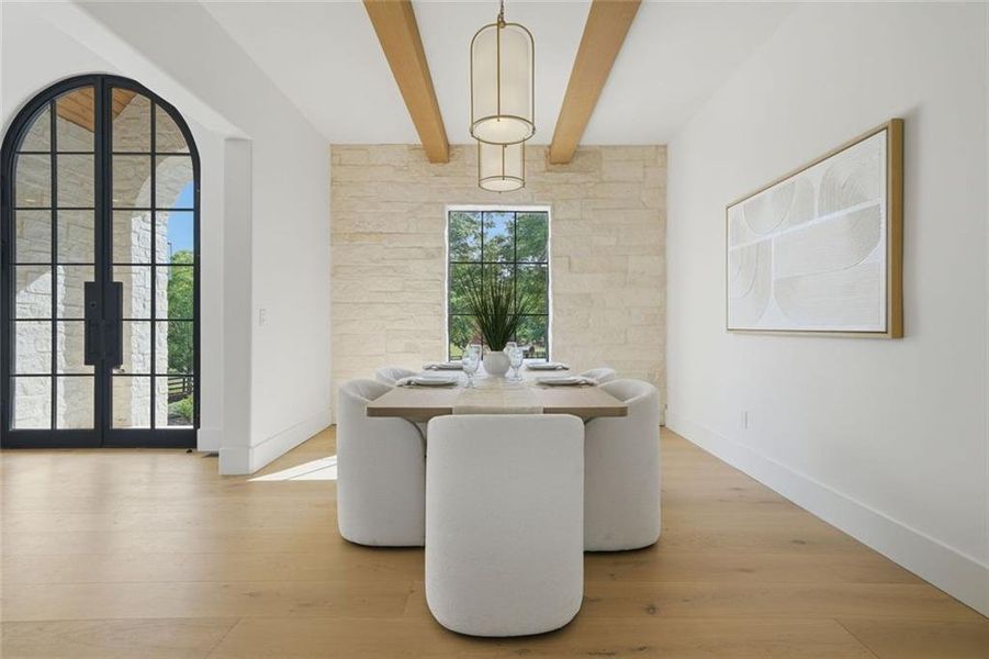 Furnished interior view inside a new home in , Canton (Image 47).