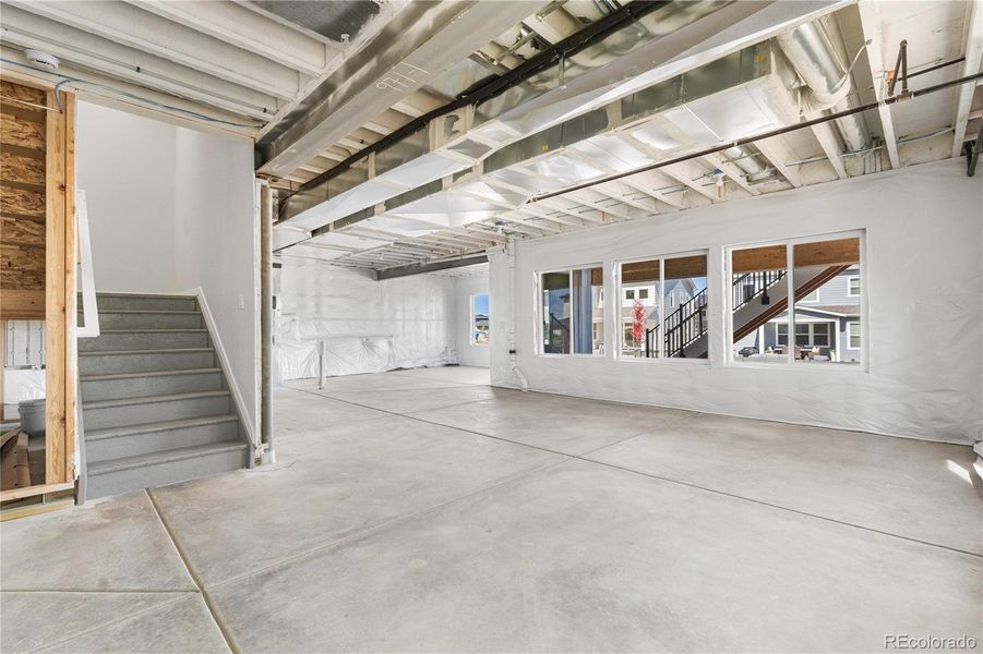 In-progress construction of a new home in Portrait at The Canyons, Castle Pines, CO (Image 32).