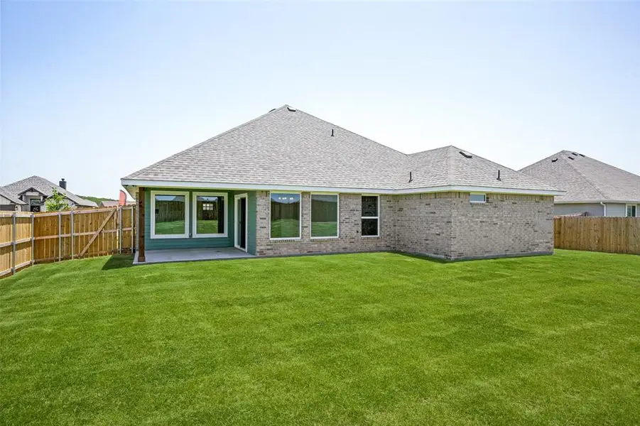 Exterior details and patio area of a home in , Sanger (Image 20). Exterior details and patio area of a home in , Sanger (Image 20).