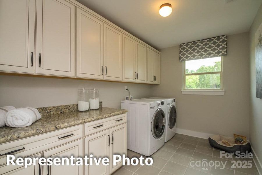 Huge Laundry Room (washer/dryer convey)