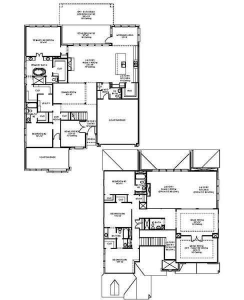 2D floor plan layout of this home in Terraces, Rockwall, TX (Image 4). 2D floor plan layout of this home in Terraces, Rockwall, TX (Image 4).