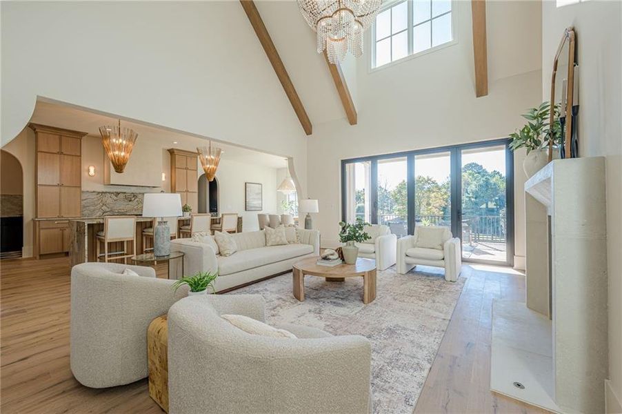 Furnished interior view inside a new home in , Canton (Image 9).