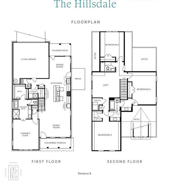 2D floor plan layout of this home in Waterhaven, Cumming, GA (Image 5).