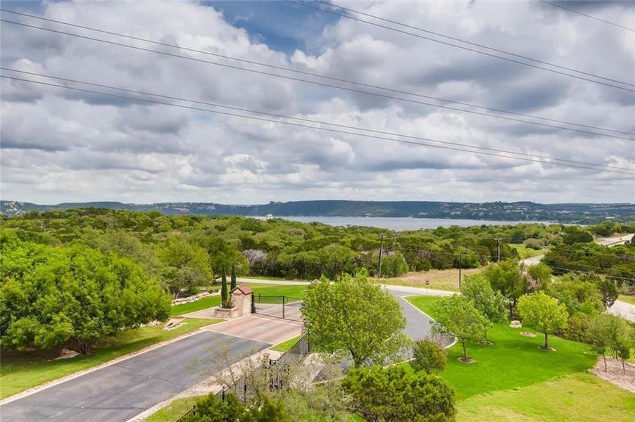 View from the property looking toward Lake Travis. View from the property looking toward Lake Travis.