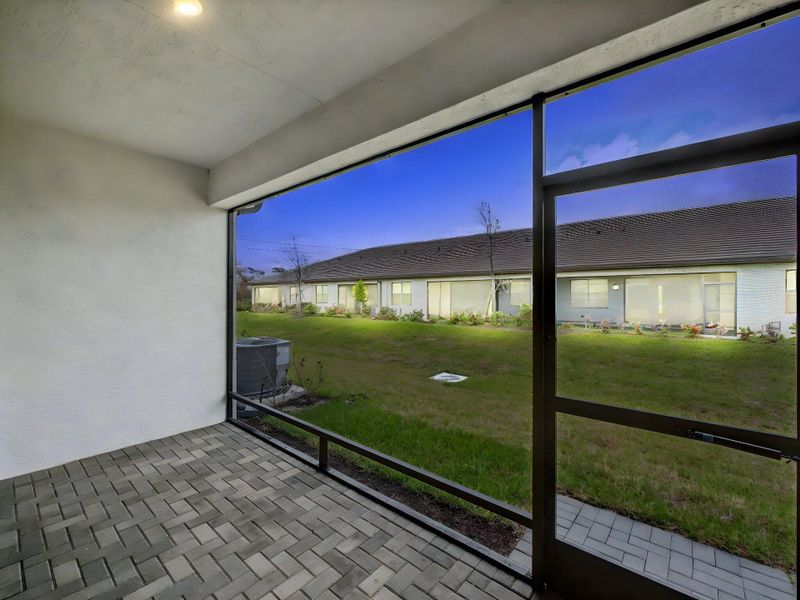 Covered Patio Night Shot