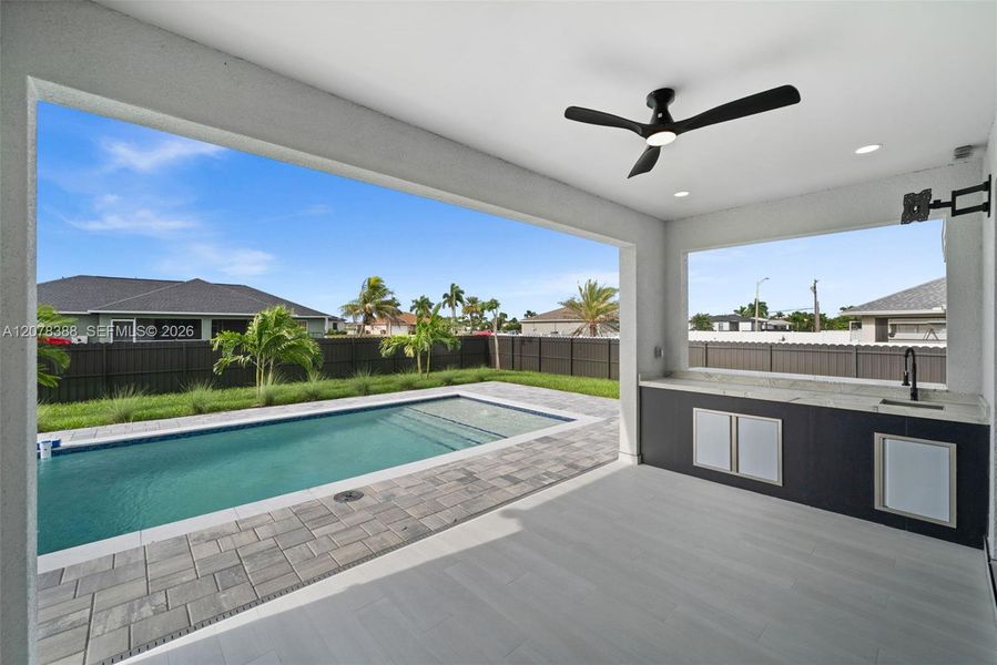 Exterior details and patio area of a home in , Cape Coral (Image 23).