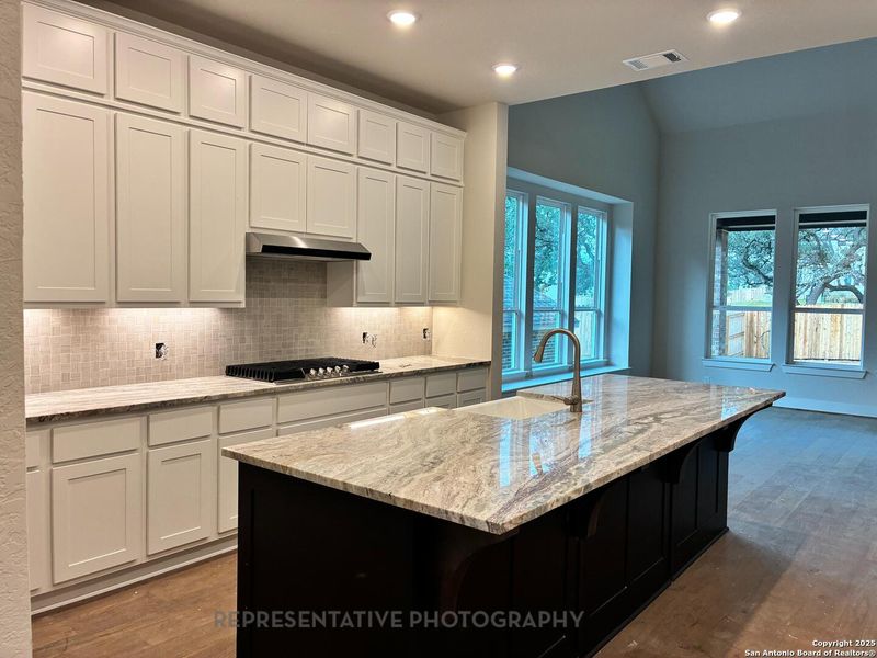 Furnished interior view inside a new home in The Ranches at Creekside, Boerne (Image 9). Furnished interior view inside a new home in The Ranches at Creekside, Boerne (Image 9).