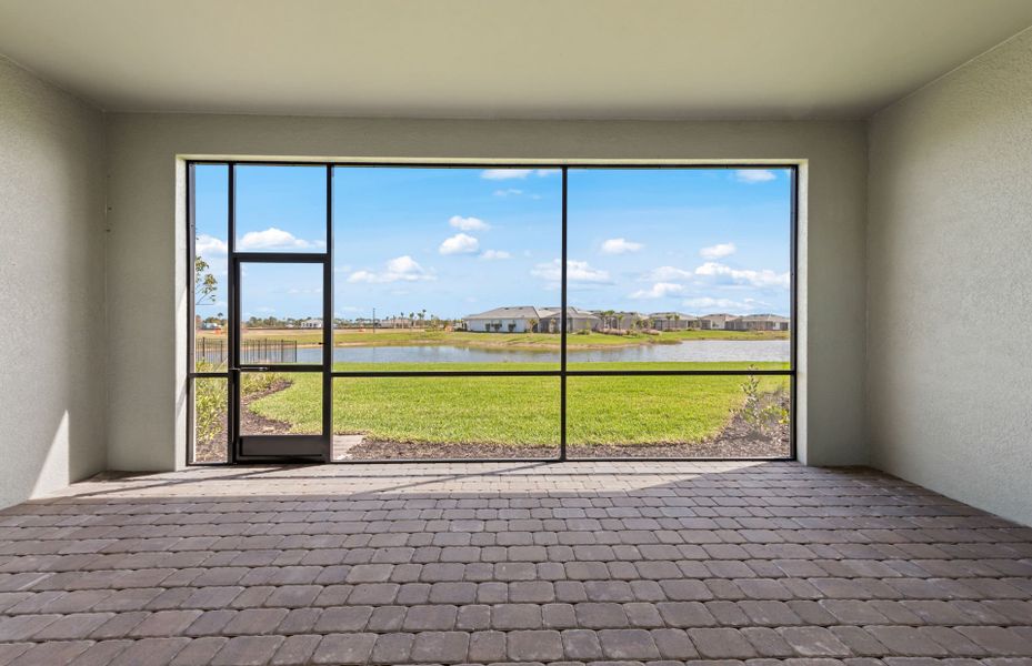 Exterior details and patio area of a home in TerraWalk at Babcock Ranch, Alva (Image 3). Exterior details and patio area of a home in TerraWalk at Babcock Ranch, Alva (Image 3).