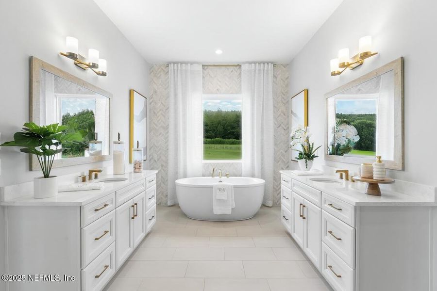 Furnished interior view inside a new home in , St. Johns (Image 13).