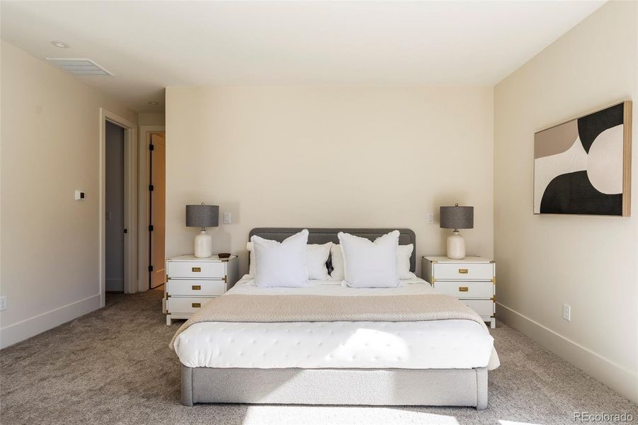 Roof deck weighted for a hot tub