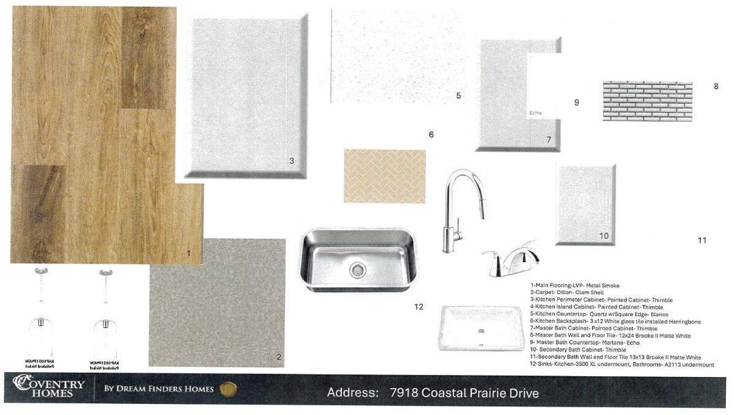 Sample of building materials used in homes in The Highlands, Porter (Image 12).
