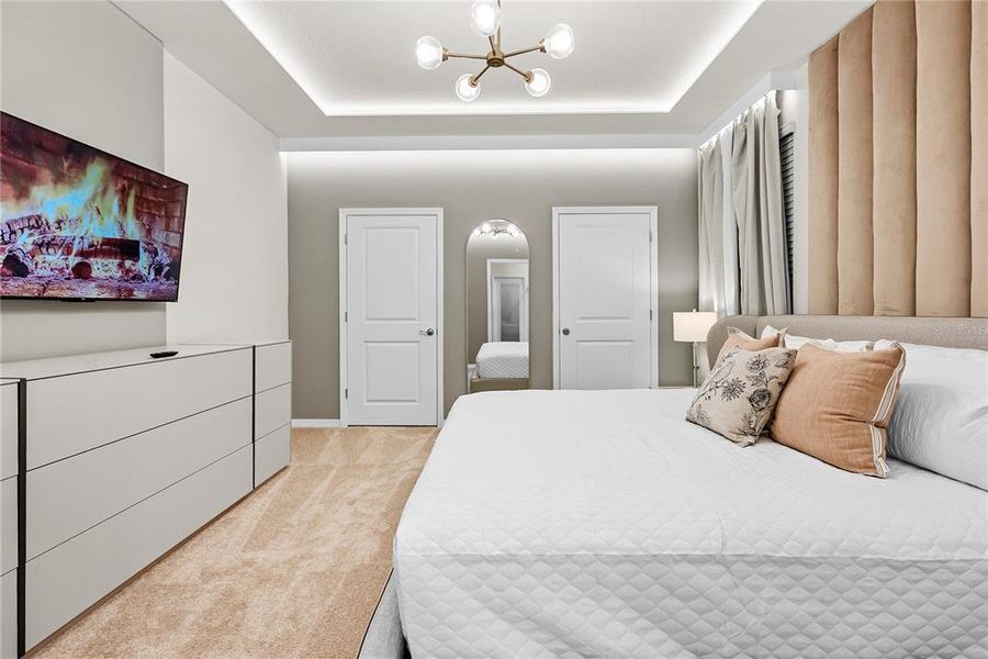 Furnished interior view inside a new home in , Clermont (Image 10). Furnished interior view inside a new home in , Clermont (Image 10).