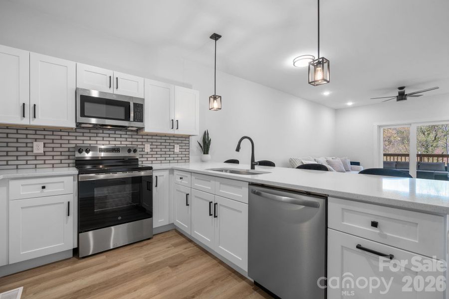 Furnished interior view inside a new home in , Hickory (Image 14).