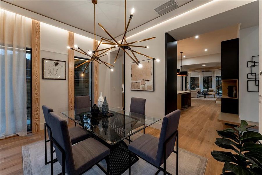 Furnished interior view inside a new home in , Atlanta (Image 66).