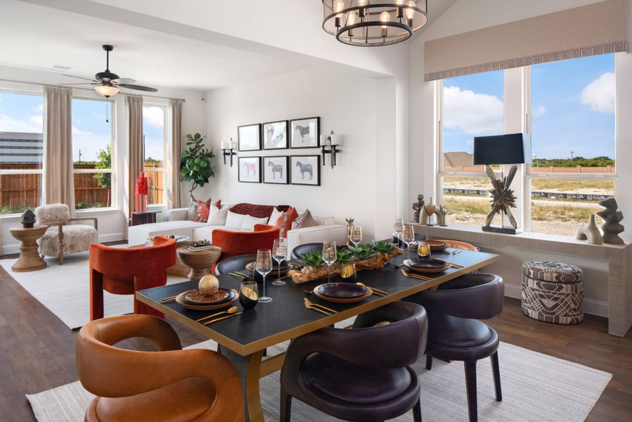 Representative furnished interior of a home built from the The Trinity Executive by UnionMain Homes in Lake Breeze, Lavon (Image 31).
