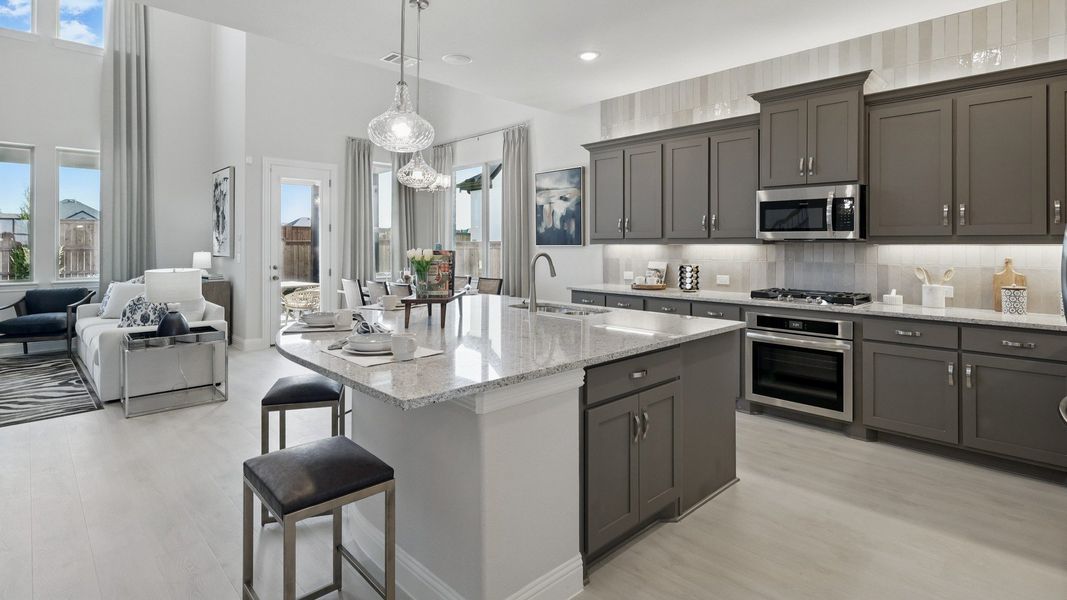 Representative furnished interior of a home built from the Magnolia by Brightland Homes in Green Meadows Premier, Celina (Image 5). Representative furnished interior of a home built from the Magnolia by Brightland Homes in Green Meadows Premier, Celina (Image 5).