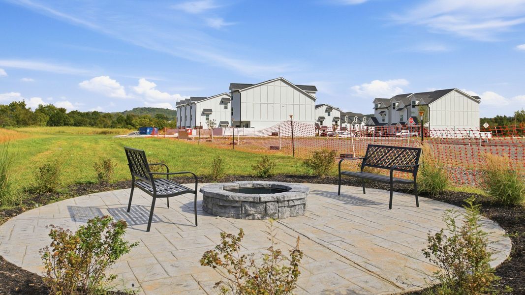 Convenient community fireplace