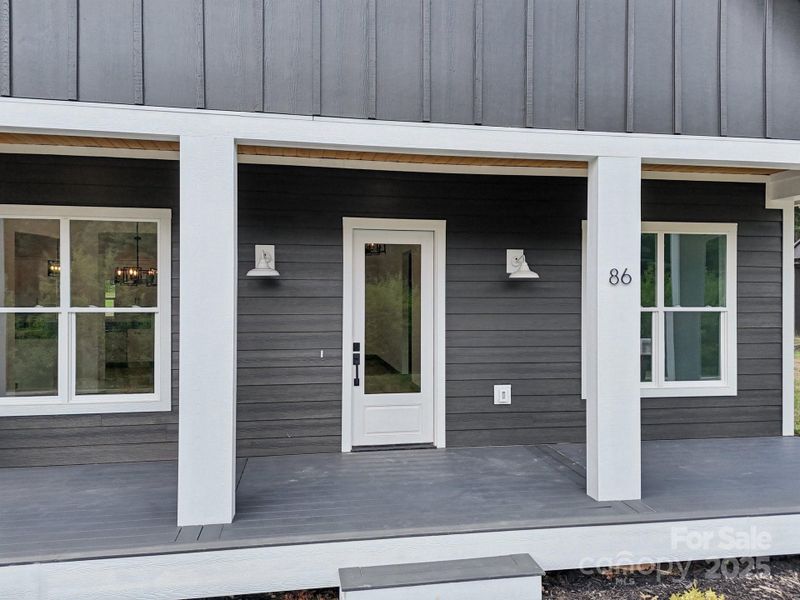 Exterior details and patio area of a home in , Hendersonville (Image 3).