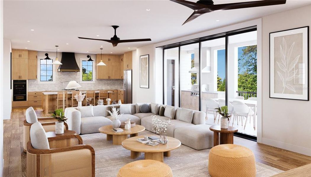 Furnished interior view inside a new home in , St. Petersburg (Image 7).