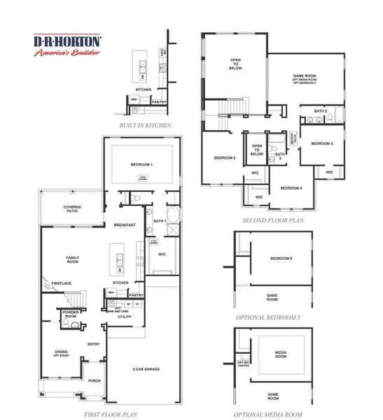 2D floor plan layout of this home in Alexander, Pearland, TX (Image 2). 2D floor plan layout of this home in Alexander, Pearland, TX (Image 2).