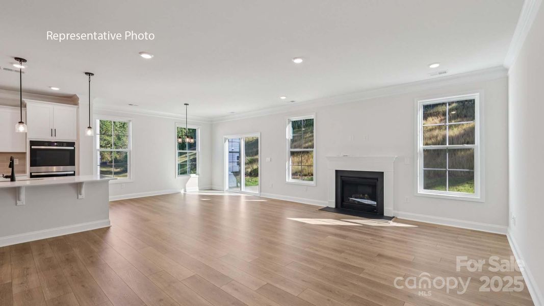 Spacious, unfurnished interior of a new home in Sanctuary at Southgate, Indian Trail (Image 12).