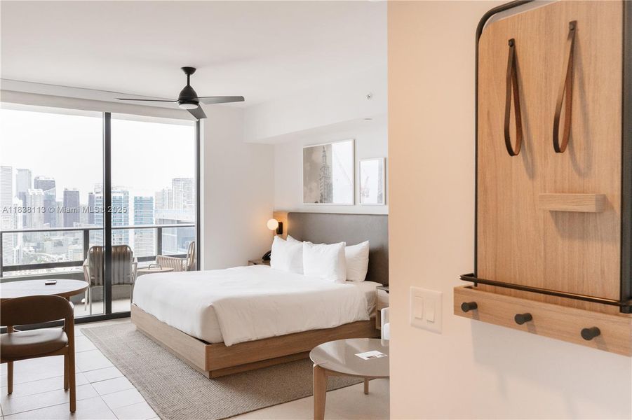 Furnished interior view inside a new home in Gale Hotel & Residences Miami (former Natiivo), Miami (Image 7).