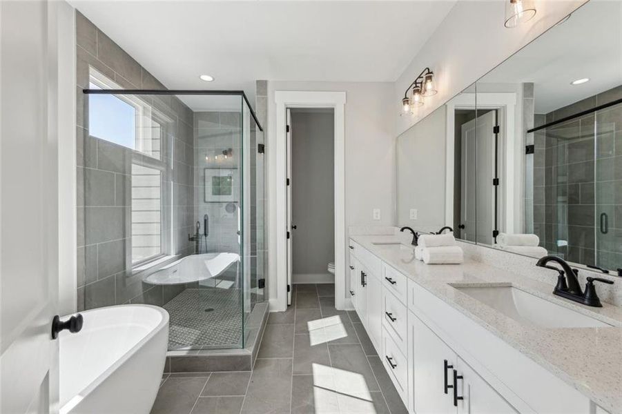 Furnished interior view inside a new home in , Atlanta (Image 38).